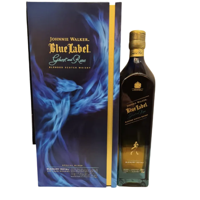 Johnnie Walker Blue Label Ghost and Rare Glenury Royal